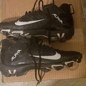 Alpha Black and White Cleats
